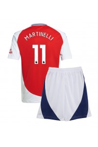 Fotbalové Dres Arsenal Gabriel Martinelli #11 Dětské Domácí Oblečení 2024-25 Krátký Rukáv (+ trenýrky)